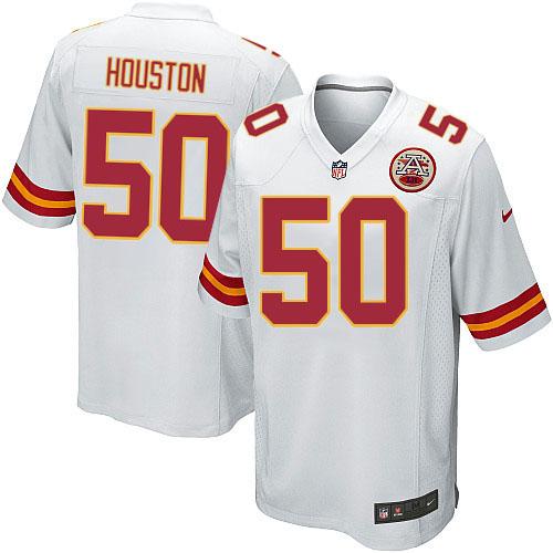 Nike Chiefs #50 Justin Houston White Youth Stitched NFL Elite Jersey