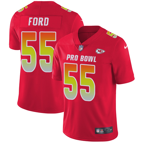 Nike Chiefs #55 Dee Ford Red Youth Stitched NFL Limited AFC 2019 Pro Bowl Jersey - Click Image to Close