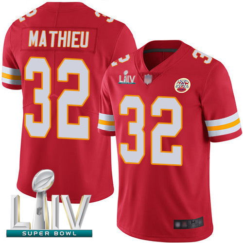 Chiefs #32 Tyrann Mathieu Red Team Color Super Bowl LIV Bound Youth Stitched Football Vapor Untouchable Limited Jersey - Click Image to Close