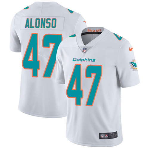 Nike Dolphins #47 Kiko Alonso White Youth Stitched NFL Vapor Untouchable Limited Jersey - Click Image to Close