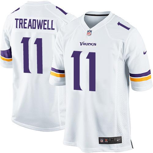 Nike Vikings #11 Laquon Treadwell White Youth Stitched NFL Elite Jersey - Click Image to Close