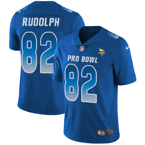 Nike Vikings #82 Kyle Rudolph Royal Youth Stitched NFL Limited NFC 2018 Pro Bowl Jersey - Click Image to Close