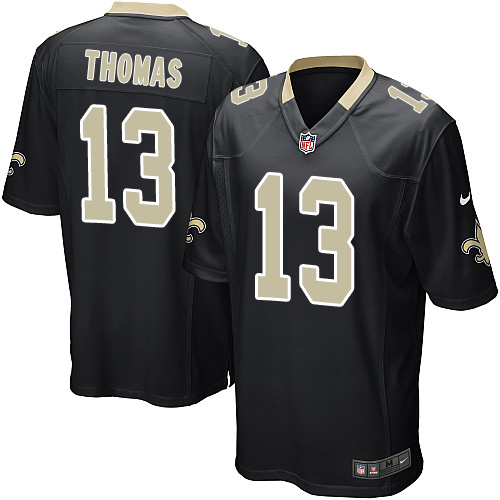 Nike Saints #13 Michael Thomas Black Team Color Youth Stitched NFL Elite Jersey