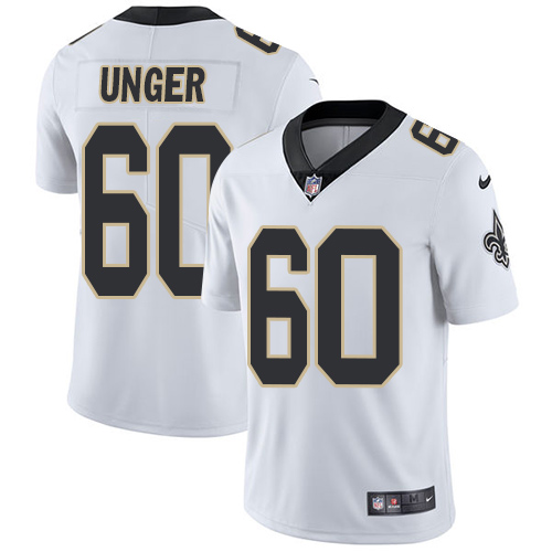 Nike Saints #60 Max Unger White Youth Stitched NFL Vapor Untouchable Limited Jersey - Click Image to Close