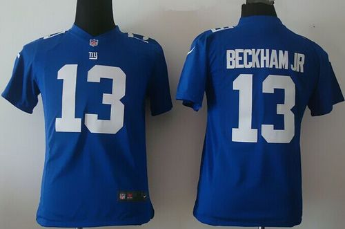 Nike Giants #13 Odell Beckham Jr Royal Blue Team Color Youth Stitched NFL Elite Jersey