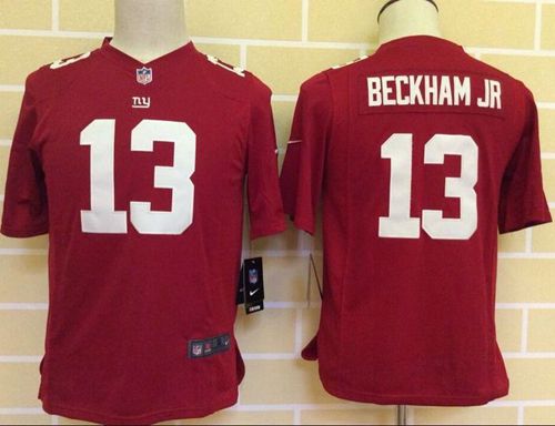 Nike Giants #13 Odell Beckham Jr Red Alternate Youth Stitched NFL Elite Jersey