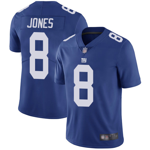 Giants #8 Daniel Jones Royal Blue Team Color Youth Stitched Football Vapor Untouchable Limited Jersey