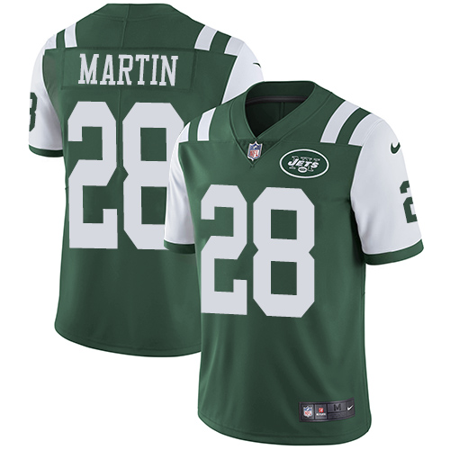 Jets #28 Curtis Martin Green Team Color Youth Stitched Football Vapor Untouchable Limited Jersey - Click Image to Close