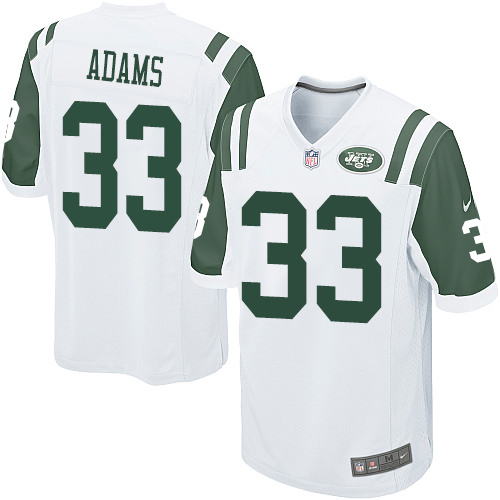 Nike Jets #33 Jamal Adams White Youth Stitched NFL Elite Jersey