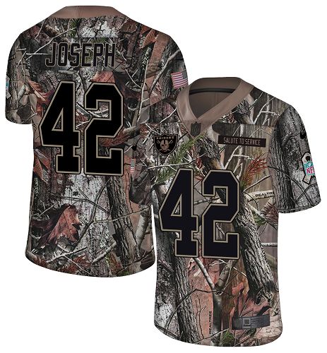 Nike Raiders #42 Karl Joseph Camo Youth Stitched NFL Limited Rush Realtree Jersey