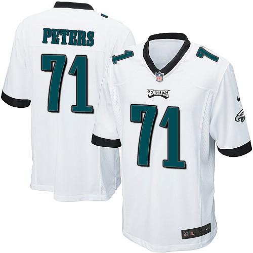 Nike Eagles #71 Jason Peters White Youth Stitched NFL New Elite Jersey - Click Image to Close