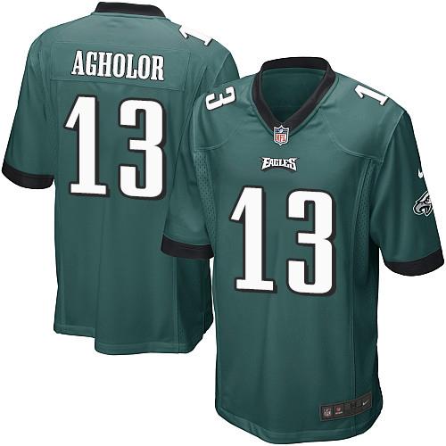 Nike Eagles #13 Nelson Agholor Midnight Green Team Color Youth Stitched NFL New Elite Jersey - Click Image to Close