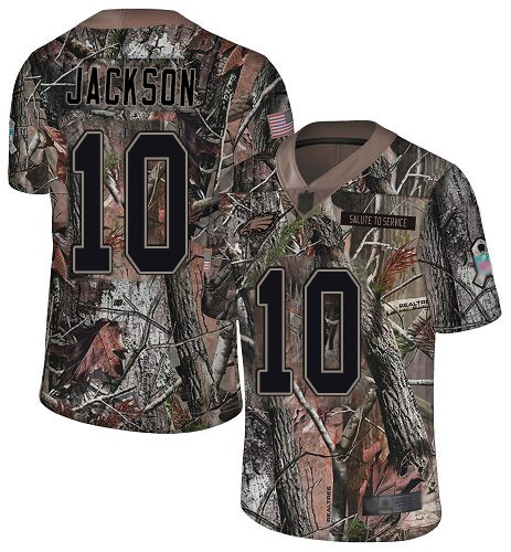 Eagles #10 DeSean Jackson Camo Youth Stitched Football Limited Rush Realtree Jersey - Click Image to Close