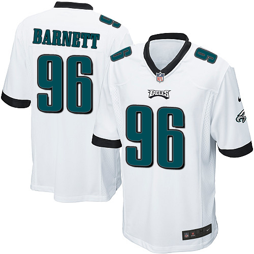 Nike Eagles #96 Derek Barnett White Youth Stitched NFL New Elite Jersey - Click Image to Close