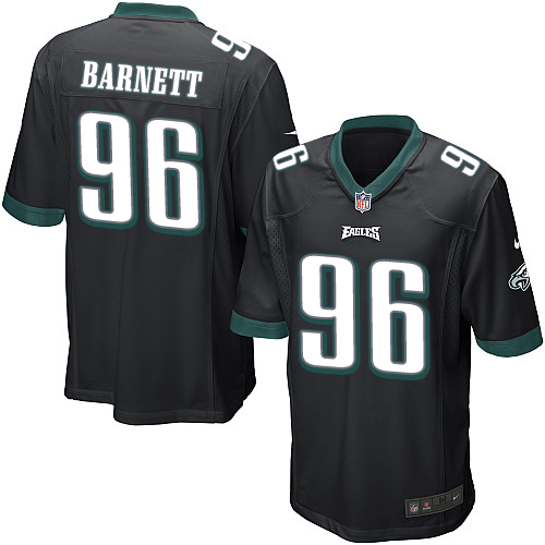 Nike Eagles #96 Derek Barnett Black Alternate Youth Stitched NFL New Elite Jersey - Click Image to Close