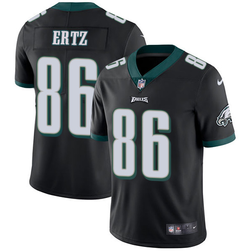 Nike Eagles #86 Zach Ertz Black Alternate Youth Stitched NFL Vapor Untouchable Limited Jersey - Click Image to Close