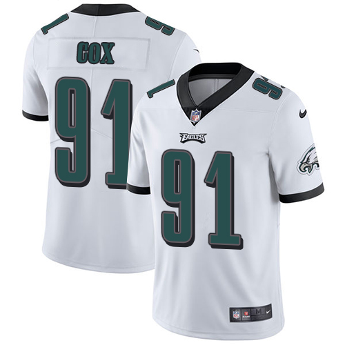 Nike Eagles #91 Fletcher Cox White Youth Stitched NFL Vapor Untouchable Limited Jersey - Click Image to Close