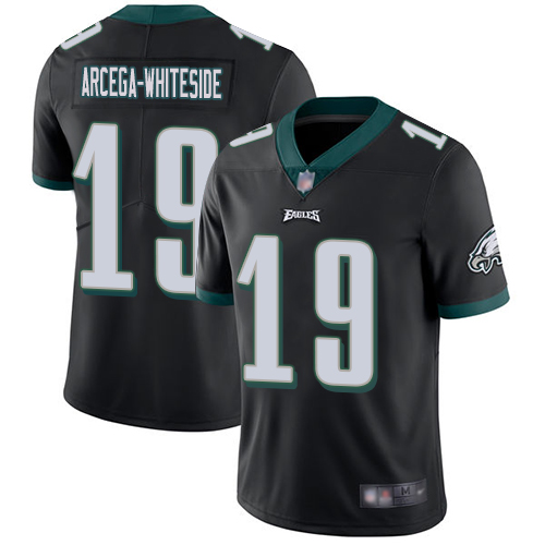 Eagles #19 JJ Arcega-Whiteside Black Alternate Youth Stitched Football Vapor Untouchable Limited Jersey