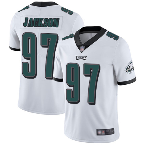 Eagles #97 Malik Jackson White Youth Stitched Football Vapor Untouchable Limited Jersey