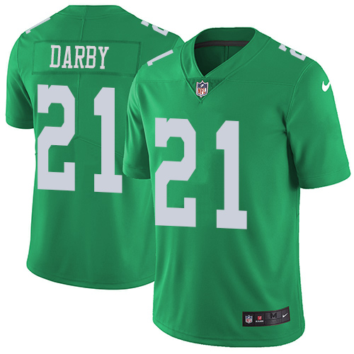 Nike Eagles #21 Ronald Darby Green Youth Stitched NFL Limited Rush Jersey - Click Image to Close