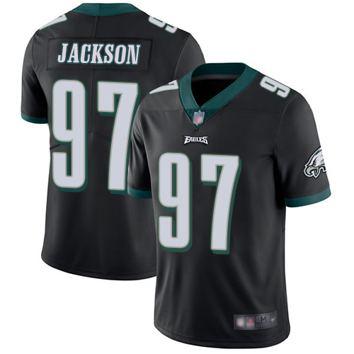 Eagles #97 Malik Jackson Black Alternate Youth Stitched Football Vapor Untouchable Limited Jersey