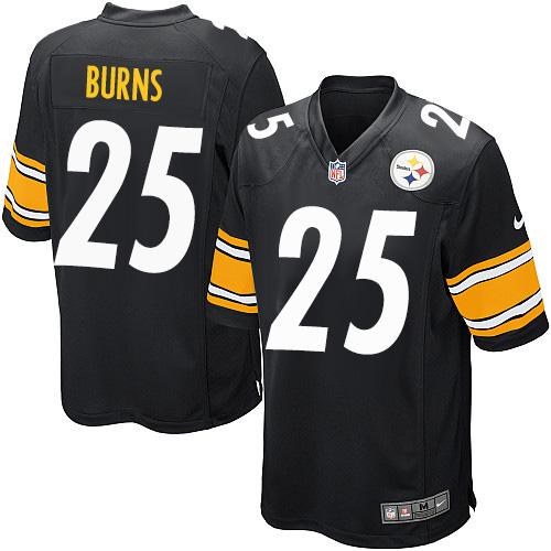 Nike Steelers #25 Artie Burns Black Team Color Youth Stitched NFL Elite Jersey - Click Image to Close