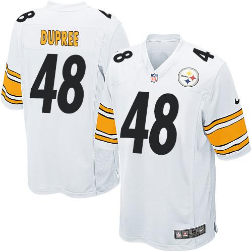 Nike Steelers #48 Bud Dupree White Youth Stitched NFL Elite Jersey - Click Image to Close