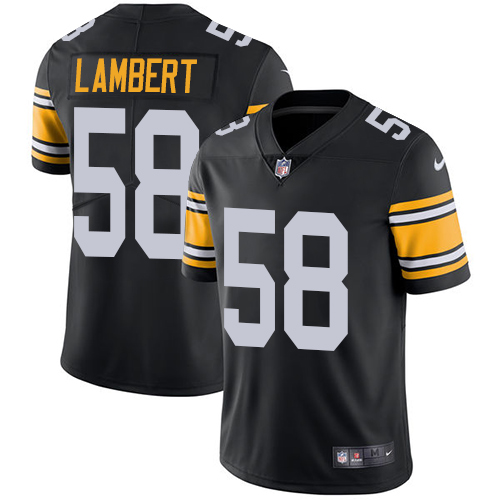 Nike Steelers #58 Jack Lambert Black Alternate Youth Stitched NFL Vapor Untouchable Limited Jersey - Click Image to Close