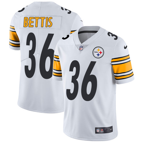 Nike Steelers #36 Jerome Bettis White Youth Stitched NFL Vapor Untouchable Limited Jersey - Click Image to Close