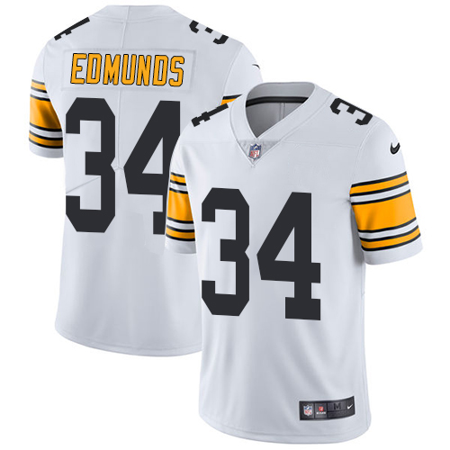 Nike Steelers #34 Terrell Edmunds White Youth Stitched NFL Vapor Untouchable Limited Jersey - Click Image to Close