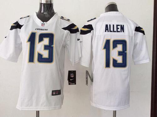 Nike Chargers #13 Keenan Allen White Youth Stitched NFL New Elite Jersey