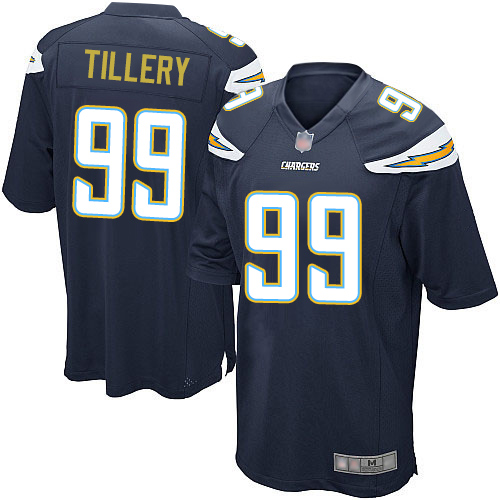 Chargers #99 Jerry Tillery Navy Blue Team Color Youth Stitched Football Elite Jersey