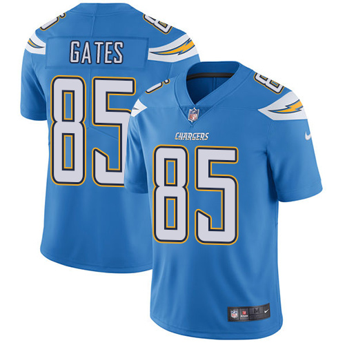 Nike Chargers #85 Antonio Gates Electric Blue Alternate Youth Stitched NFL Vapor Untouchable Limited Jersey