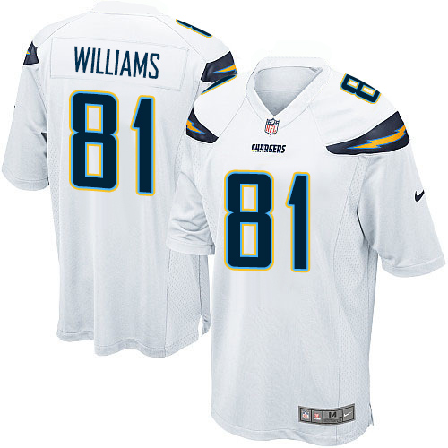 Nike Chargers #81 Mike Williams White Youth Stitched NFL New Elite Jersey