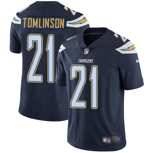 Nike Chargers #21 LaDainian Tomlinson Navy Blue Team Color Youth Stitched NFL Vapor Untouchable Limited Jersey - Click Image to Close