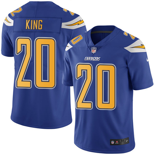 Nike Chargers #20 Desmond King Electric Blue Youth Stitched NFL Limited Rush Jersey