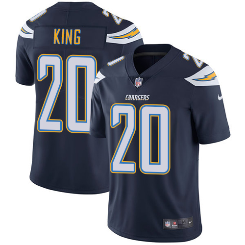 Nike Chargers #20 Desmond King Navy Blue Team Color Youth Stitched NFL Vapor Untouchable Limited Jersey - Click Image to Close