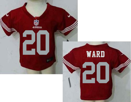 Toddler Nike 49ers #20 Jimmie Ward Red Team Color Stitched NFL Elite Jersey