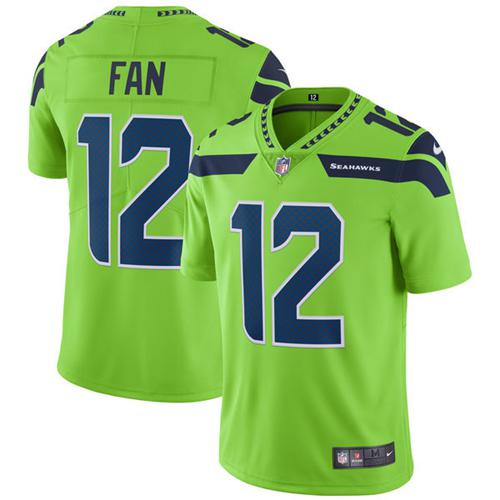 Nike Seahawks #12 Fan Green Youth Stitched NFL Limited Rush Jersey