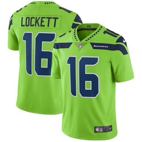 Nike Seahawks #16 Tyler Lockett Green Youth Stitched NFL Limited Rush Jersey