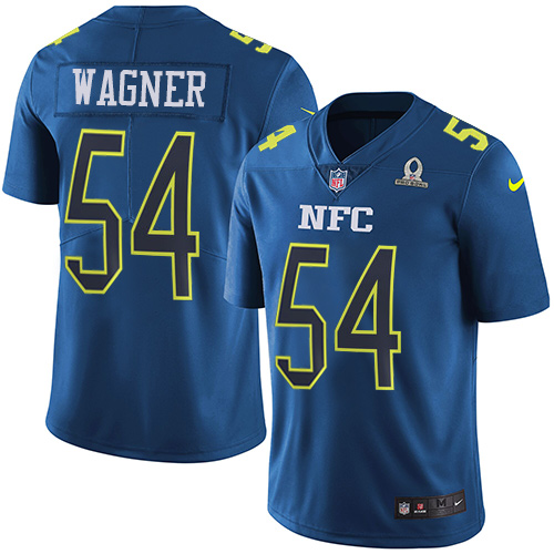 Nike Seahawks #54 Bobby Wagner Navy Youth Stitched NFL Limited NFC 2017 Pro Bowl Jersey - Click Image to Close