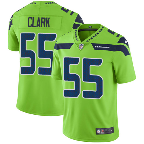 Nike Seahawks #55 Frank Clark Green Youth Stitched NFL Limited Rush Jersey