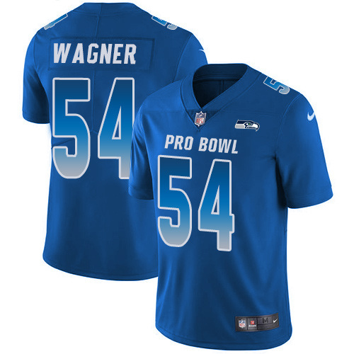 Nike Seahawks #54 Bobby Wagner Royal Youth Stitched NFL Limited NFC 2019 Pro Bowl Jersey - Click Image to Close