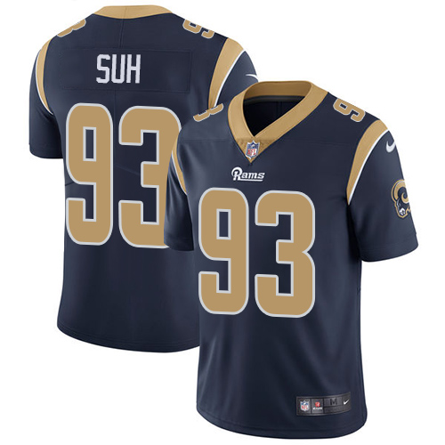 Nike Rams #93 Ndamukong Suh Navy Blue Team Color Youth Stitched NFL Vapor Untouchable Limited Jersey - Click Image to Close