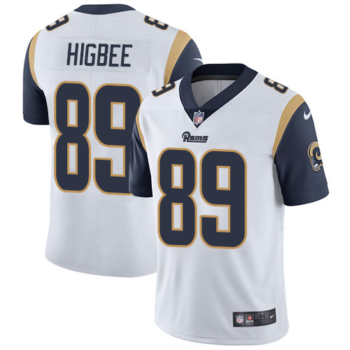 Nike Rams #89 Tyler Higbee White Youth Stitched NFL Vapor Untouchable Limited Jersey - Click Image to Close