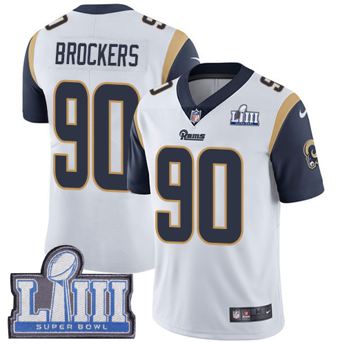 Nike Rams #90 Michael Brockers White Super Bowl LIII Bound Youth Stitched NFL Vapor Untouchable Limited Jersey - Click Image to Close