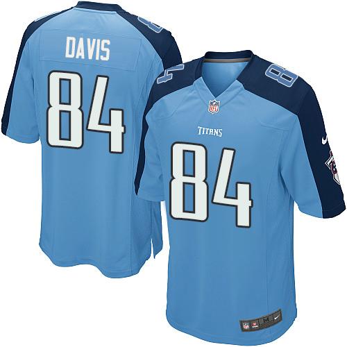 Nike Titans #84 Corey Davis Light Blue Alternate Youth Stitched NFL Elite Jersey