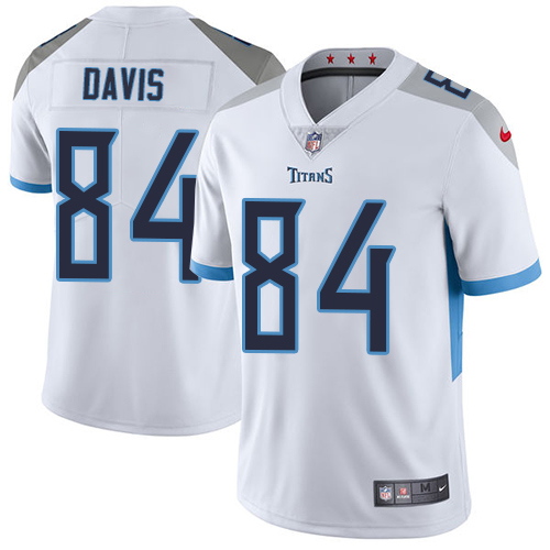 Nike Titans #84 Corey Davis White Youth Stitched NFL Vapor Untouchable Limited Jersey - Click Image to Close