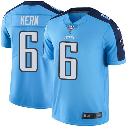 Nike Titans #6 Brett Kern Light Blue Youth Stitched NFL Limited Rush Jersey - Click Image to Close