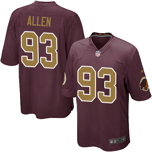 Nike Redskins #93 Jonathan Allen Burgundy Red Alternate Youth Stitched NFL Elite Jersey